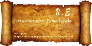 Unterberger Ermelinda névjegykártya